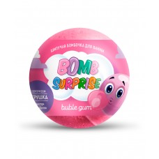 Шипучая бомбочка д/ванны с игрушкой Bubble gum 115гр